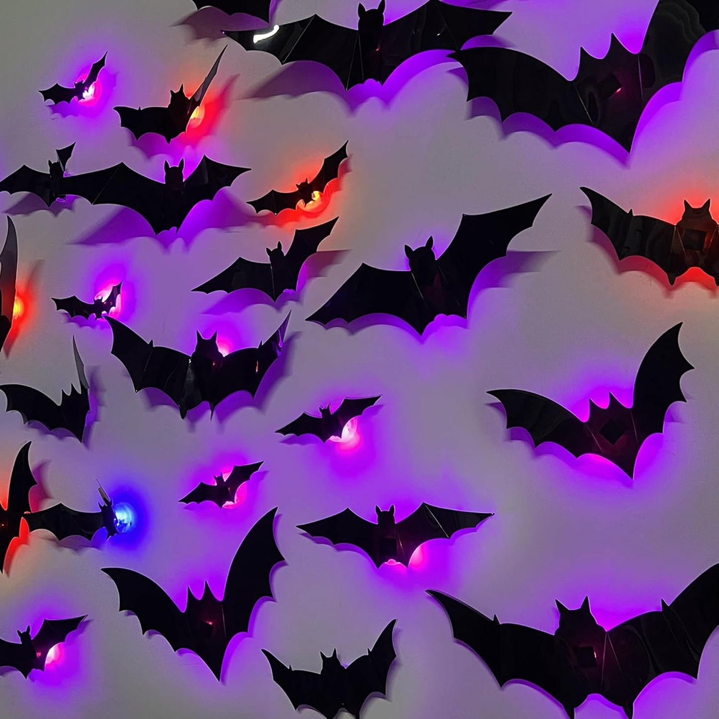 Spooky LED Bat Wall Decor
