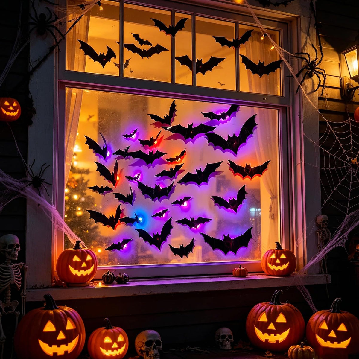 Spooky LED Bat Wall Decor