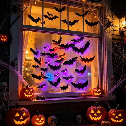 Spooky LED Bat Wall Decor
